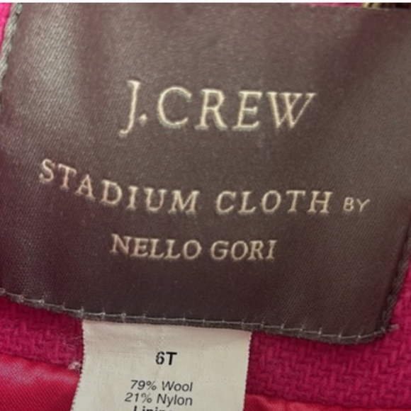 JCrew 6Tall Magenta STADIUM Peacoat - Picture 4 of 4